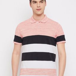 Club York Striped Polo Collar Cotton T-shirt-picture-23