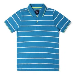 Allen Solly Junior Boys Striped Polo Collar Cotton T-shirt-picture-40