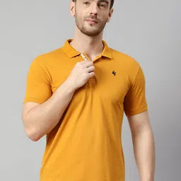 Cantabil Polo Collar Short Sleeves Cotton T-shirt-picture-11