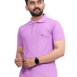 Divra Clothing Polo Collar Regular -Fit T-Shirt-image-57