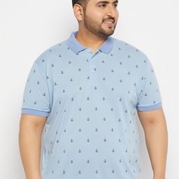 THE MILLION CLUB Printed Polo Collar Cotton T-shirt-picture-10