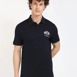 Tommy Hilfiger Men Solid Polo Collar Cotton T-shirt-picture-14