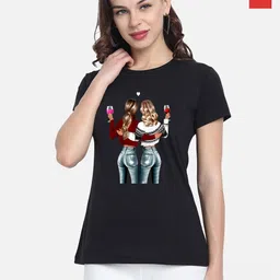 CHOZI Pack Of 2 Printed Cotton T-shirt-picture-25