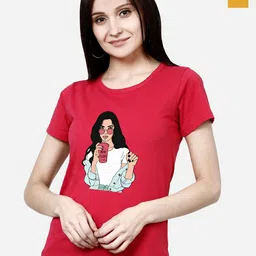 CHOZI Pack Of 2 Printed Cotton T-shirt-picture-41
