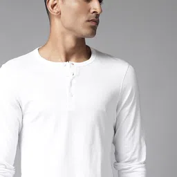 The Roadster Lifestyle Co. Henley Neck Pure Cotton T-shirt-picture-49