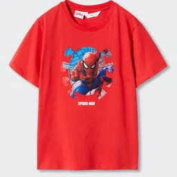 Mango Kids Boys Spiderman Holographic Detail Sustainable Pure Cotton T-shirt-picture-48