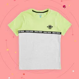 Pantaloons Junior Boys Green Printed Pure Cotton T-shirt-picture-37