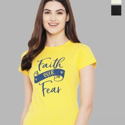 Fabflee Pack Of 3 Typography Printed Pure Cotton T-shirt-picture-31