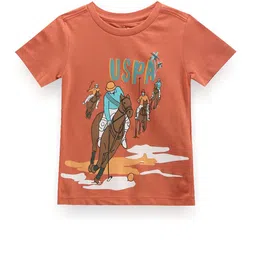 U.S. Polo Assn. Kids Boys Printed Pure Cotton T-shirt-picture-47