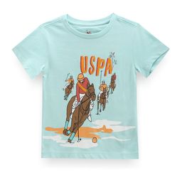U.S. Polo Assn. Kids Boys Graphic Printed Pure Cotton T-shirt-picture-43