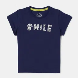 Jockey Girls Super Combed Cotton Regular Fit Printed Round Neck Short Sleeve Tshirt - AG01-picture-25