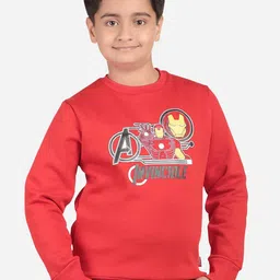 Bodycare Kids Boys Avengers Printed Fleece Sweatshirt image 1