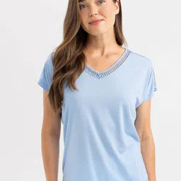 DeFacto Women V-Neck T-shirt-image-92