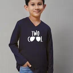 Friskers Boys Typography Printed V-Neck T-shirt-picture-22