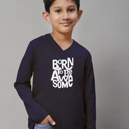 Friskers Boys Typography Printed Long Sleeves Cotton Lycra T-shirt-picture-27