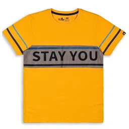Souped Up Fashion Boys Stay You Typography Printed Pure Cotton T-shirt-picture-43