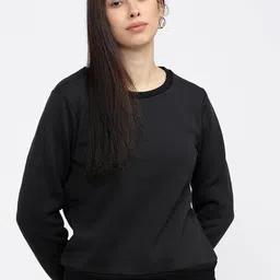 Tokyo Talkies Women Black Sweatshirt-image-73