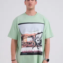 ZERO TOLERANCE Unisex Graphic Printed Round Neck Cotton Relaxed Fit T-shirt-picture-38