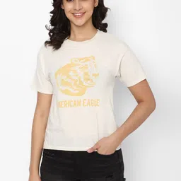 AMERICAN EAGLE OUTFITTERS Graphic Printed Round Neck Short Sleeves T-shirt-image-2