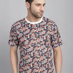 mack jonney VIMAL JONNEY Printed Round Neck T-shirt-picture-27