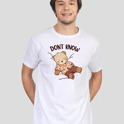 Greylongg Men Graphic Printed Round Neck Cotton T-shirt-picture-29