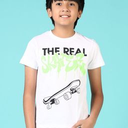 V-Mart Boys Graphic Printed Round Neck Cotton T-shirt-picture-8