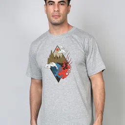 FFLIRTYGO Men Grey Graphic printed T-shirt-picture-15