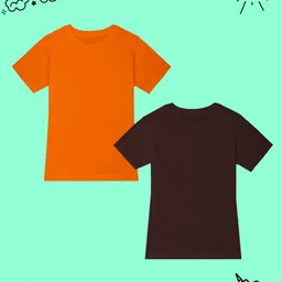 BAESD Girls Pack of 2 Round Neck Short Sleeves T-shirt-picture-11