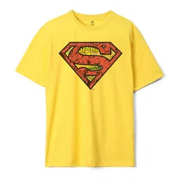 Wear Your Mind Boys Graphic Printed Superman Loose Fit Pure Cotton T-Shirt-picture-39