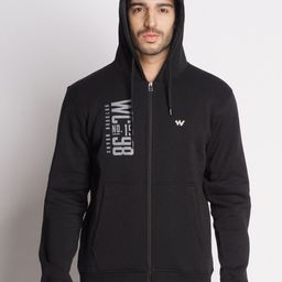 Wildcraft Men Black Hooded Cotton Sweatshirt-picture-35
