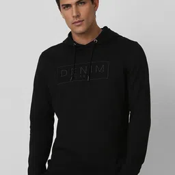 VAN HEUSEN DENIM LABS Men Embroidered Hooded Pullover Sweatshirt-picture-14