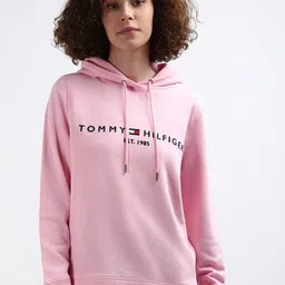 Tommy Hilfiger Typography Printed Hooded Pullover Sweatshirt-picture-16