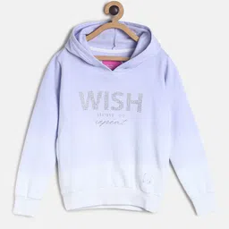 TALES & STORIES Girls Lavender Printed Hooded Sweatshirt-picture-26
