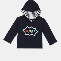 Donuts Boys Navy Blue Printed Hooded Sweatshirt-picture-58