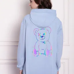 Imsa Moda Graphic Printed Hooded Fleece Oversized Pullover-picture-22