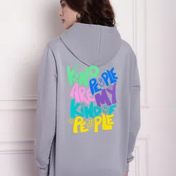 Imsa Moda Typography Printed Hooded Oversized Pullover-picture-16