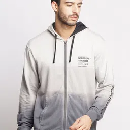 Wildcraft Men Grey Hooded Cotton Sweatshirt-picture-45