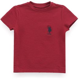 U.S. Polo Assn. Kids Boys Self Design Textured Round Neck T-shirt-picture-47