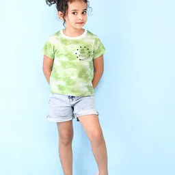 NUSYL Girls Typography Printed Cotton T-shirt-picture-36