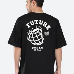 Mad Over Print Typography Printed Cotton Oversized T-shirt-picture-11