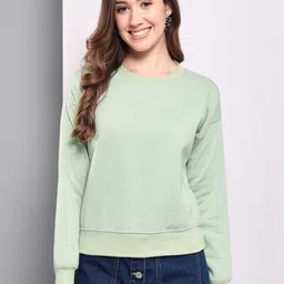 Funday Fashion Round Neck Long Sleeves Fleece Sweatshirt-picture-25