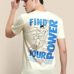 Free Authority Superman Printed Cotton T-Shirt image 1