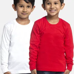 Friskers Boys Pack Of 2 Pure Cotton T-shirts-image-82