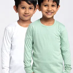 Friskers Boys Pack Of 2 Solid Running T-shirt-image-64