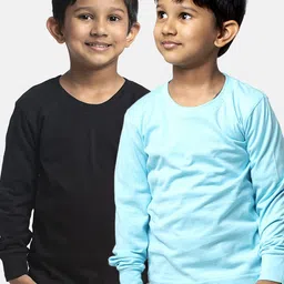 Friskers Boys Pack Of 2 Pure Cotton T-shirts-image-63
