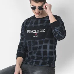 Crimsoune Club Men Checked Sweatshirt-image-89
