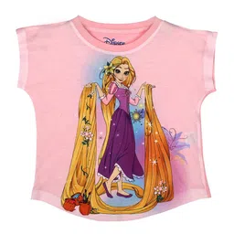 Disney by Wear Your Mind Girls Pink & Purple Disney Princess Printed T-shirt-picture-54