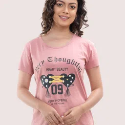 StyleAOne Typography Printed Cotton T-shirt-image-35