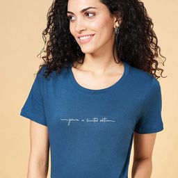 Honey by Pantaloons Typography Printed Regular Fit Cotton T-shirt-picture-14