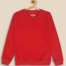 Kids Ville Girls Red Solid Sweatshirt-picture-42